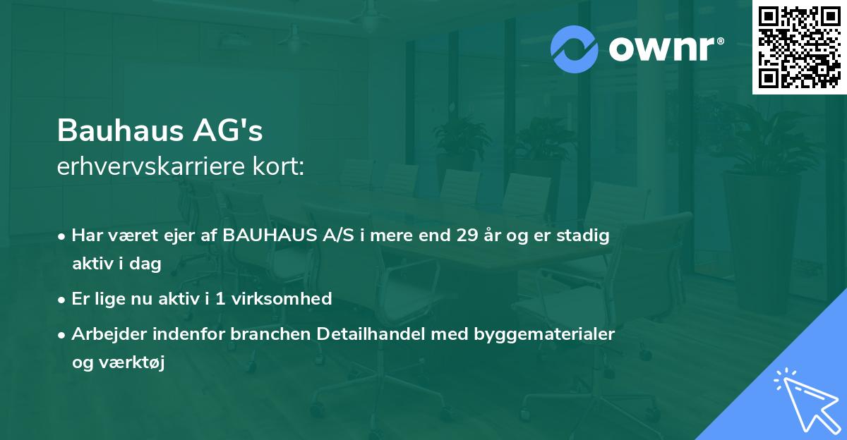 Bauhaus AG's erhvervskarriere kort