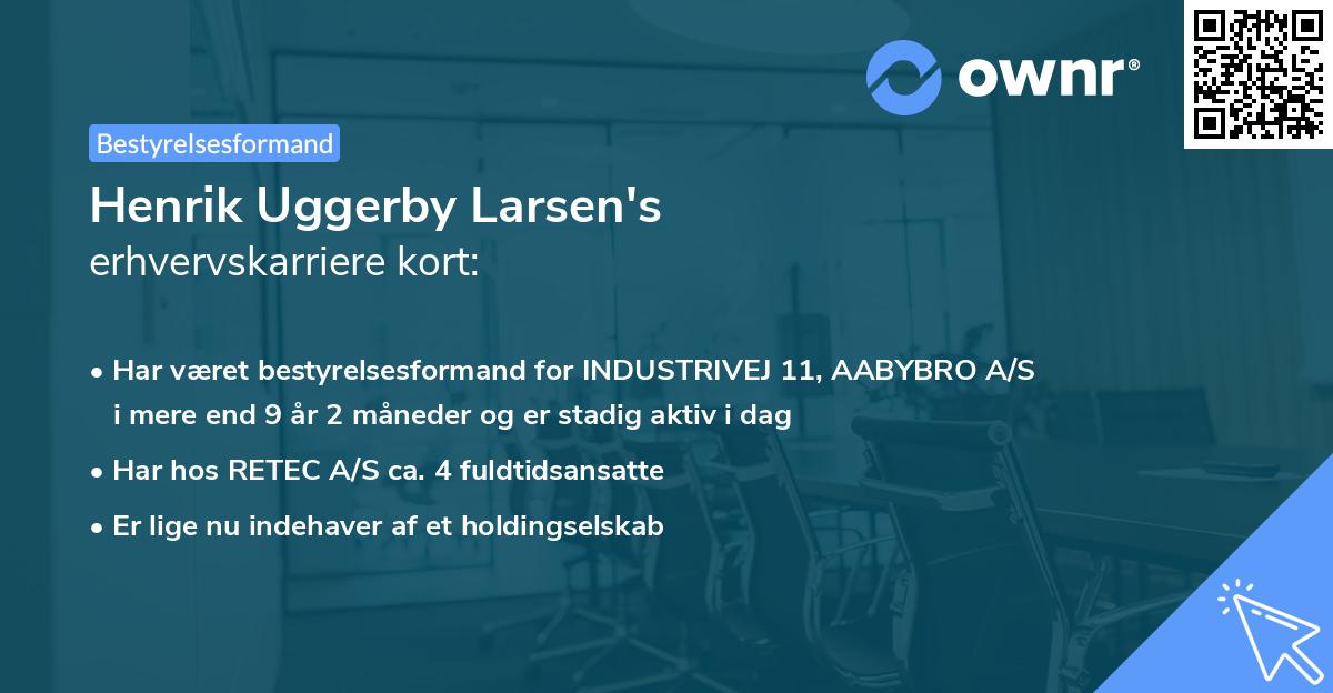 Henrik Uggerby Larsen's erhvervskarriere kort