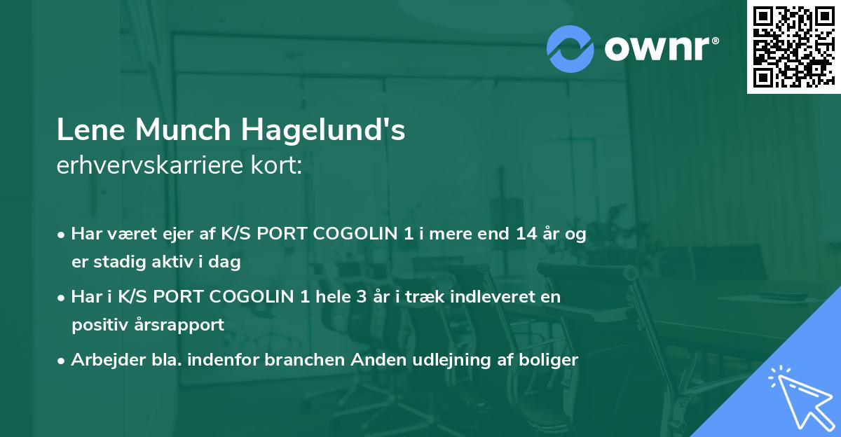 Lene Munch Hagelund's erhvervskarriere kort
