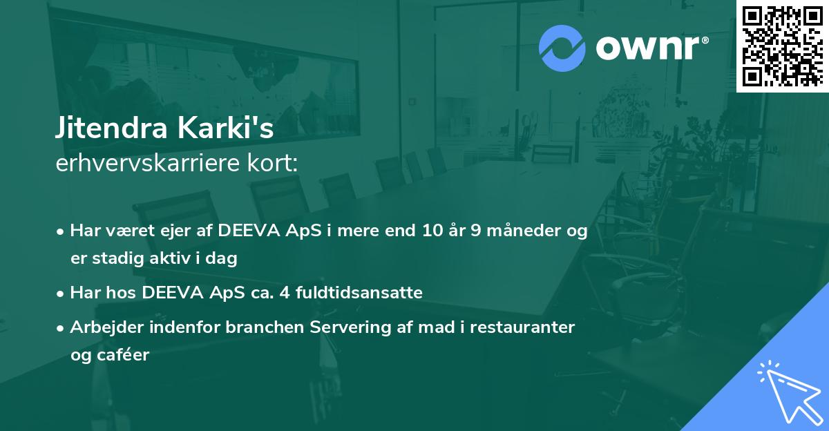 Jitendra Karki's erhvervskarriere kort