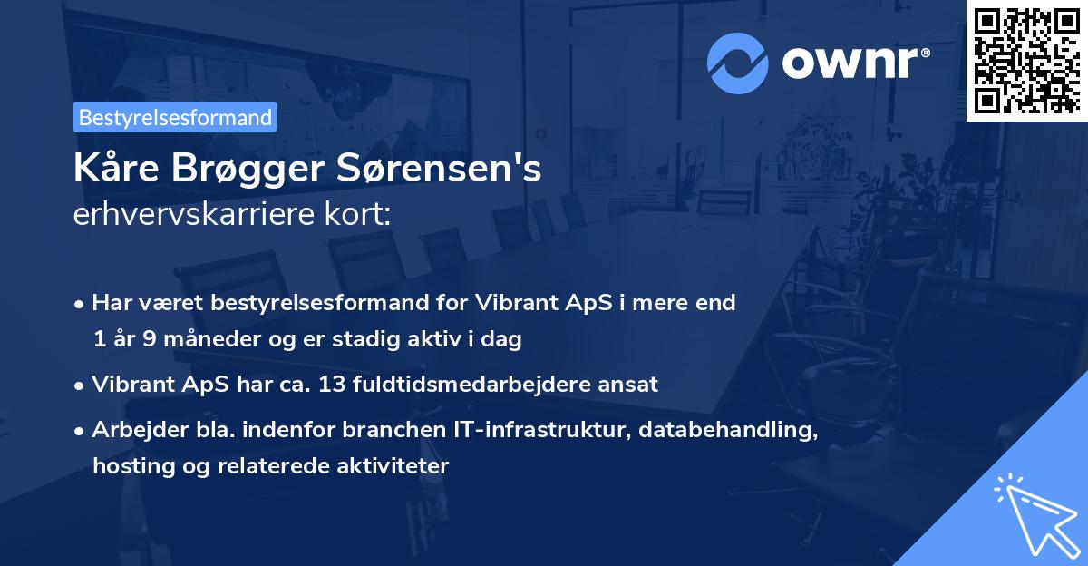 Kåre Brøgger Sørensen's erhvervskarriere kort