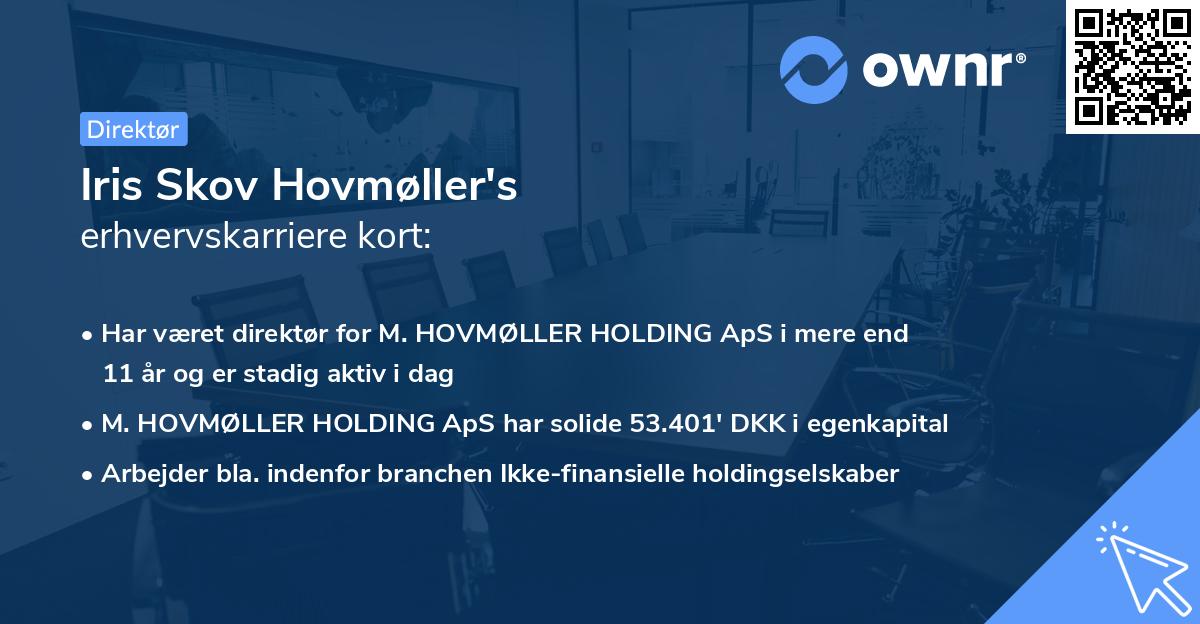 Iris Skov Hovmøller's erhvervskarriere kort