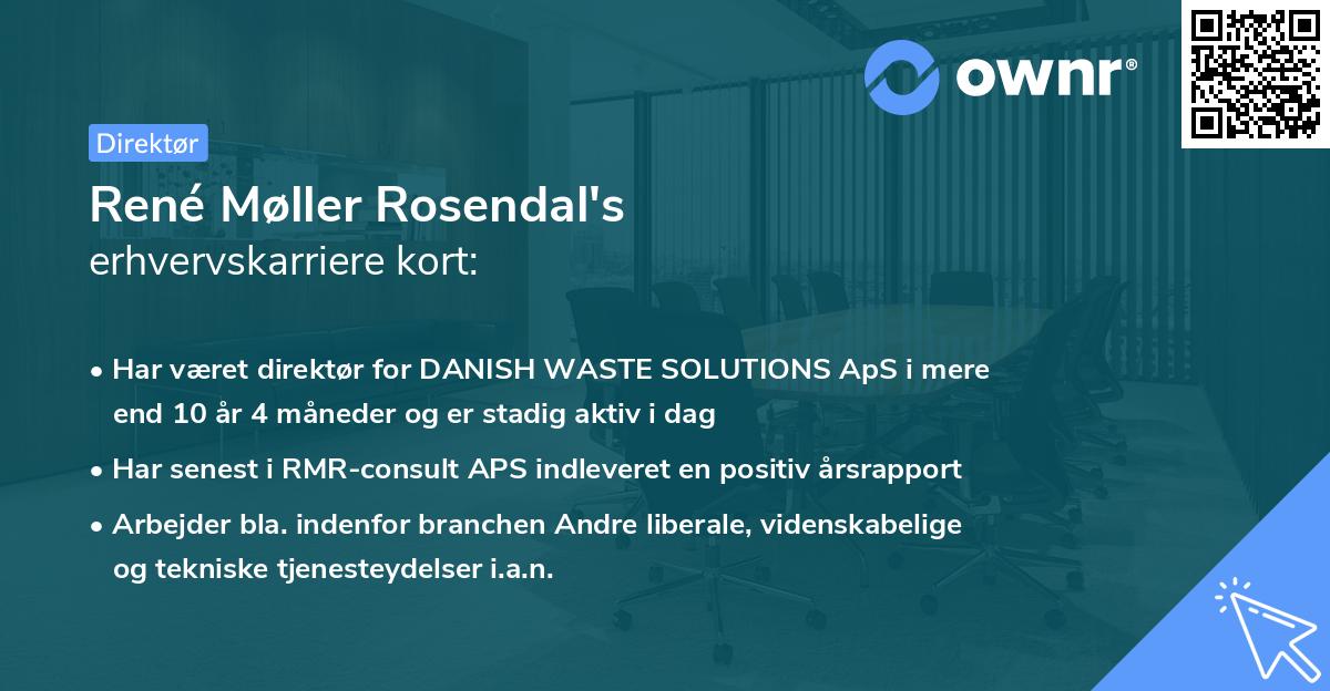 René Møller Rosendal's erhvervskarriere kort