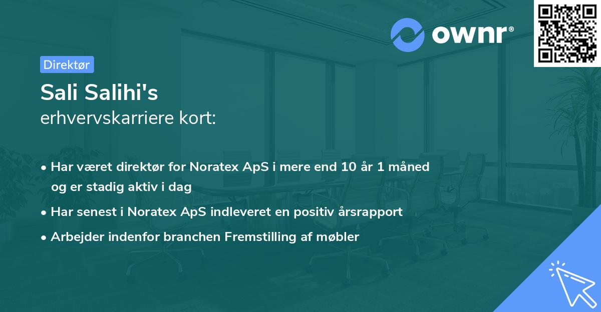 Sali Salihi's erhvervskarriere kort