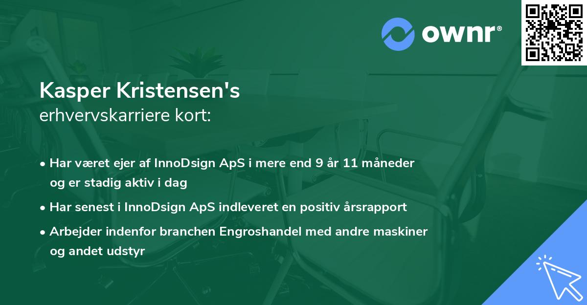 Kasper Kristensen's erhvervskarriere kort