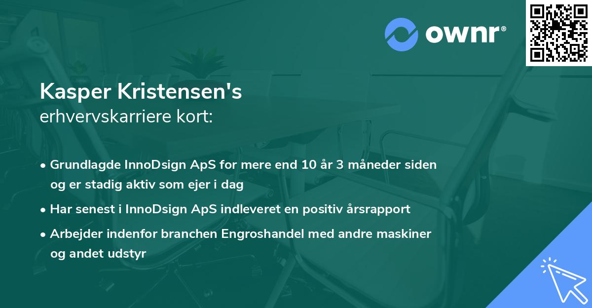 Kasper Kristensen's erhvervskarriere kort