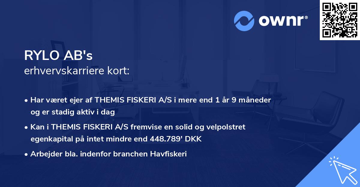 RYLO AB's erhvervskarriere kort