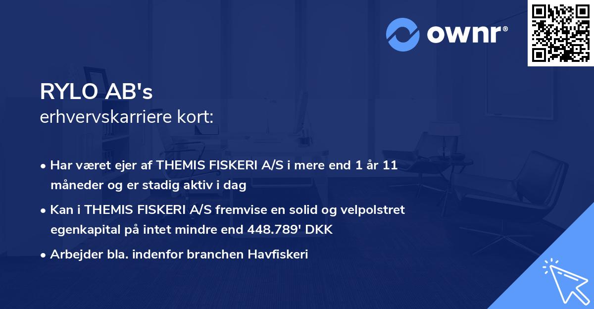 RYLO AB's erhvervskarriere kort
