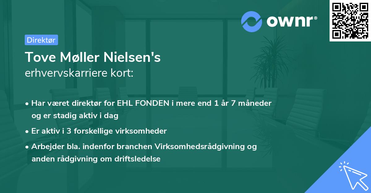 Tove Møller Nielsen's erhvervskarriere kort