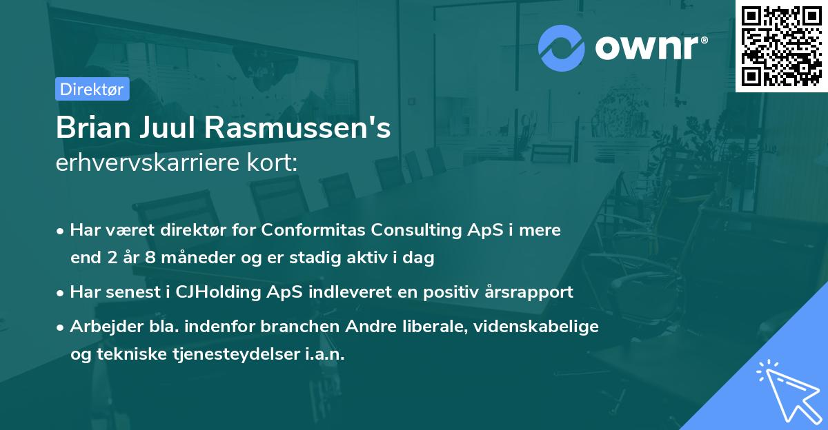 Brian Juul Rasmussen's erhvervskarriere kort