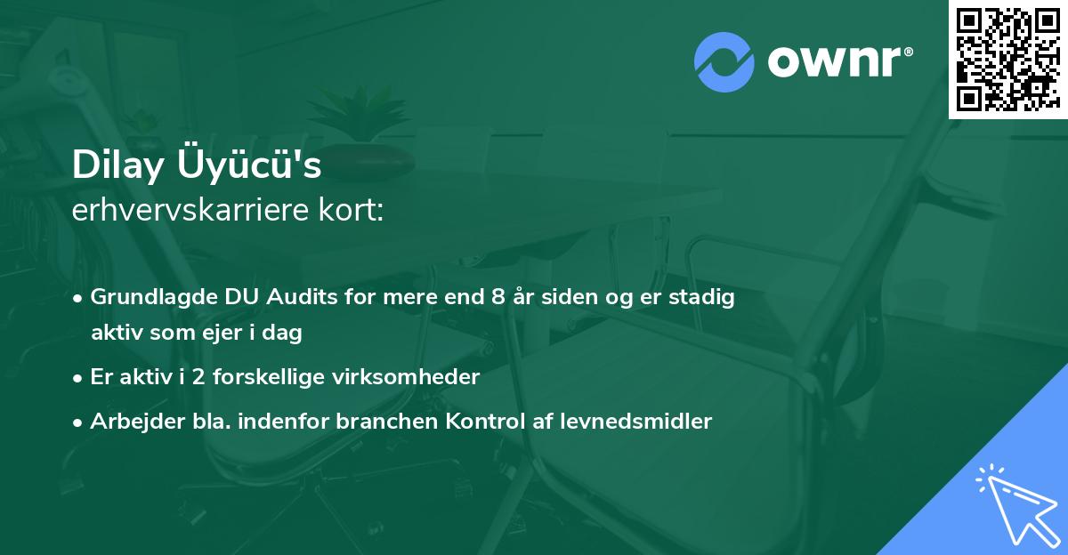 Dilay Üyücü's erhvervskarriere kort
