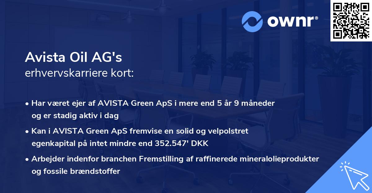 Avista Oil AG's erhvervskarriere kort