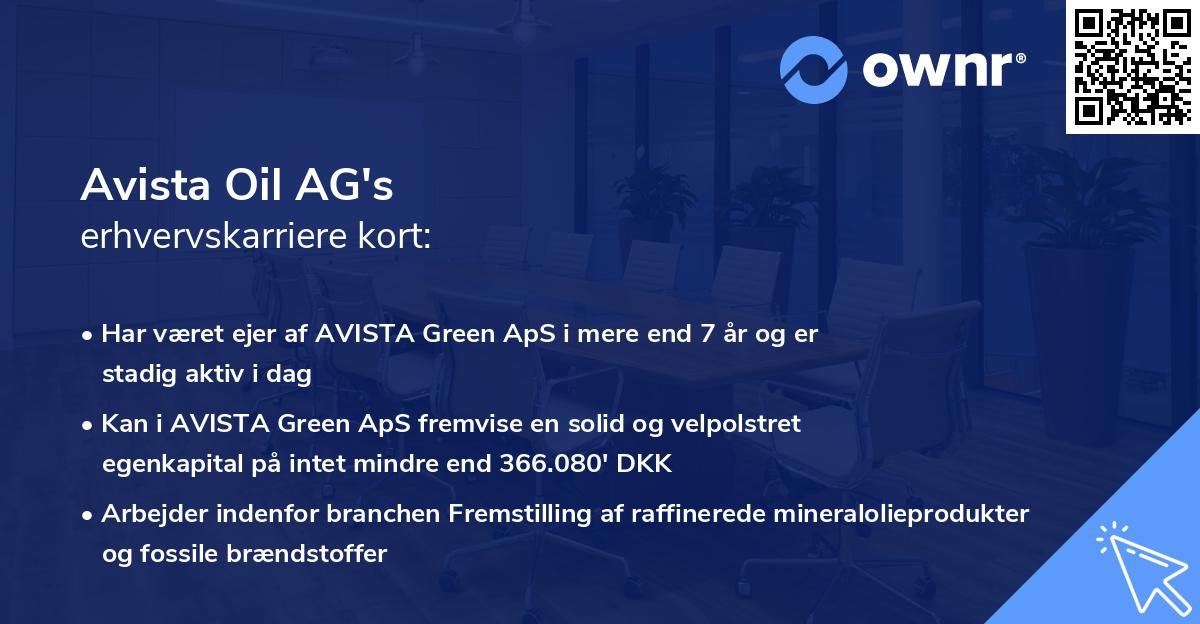 Avista Oil AG's erhvervskarriere kort