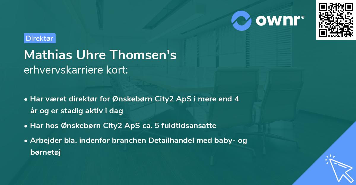 Mathias Uhre Thomsen's erhvervskarriere kort