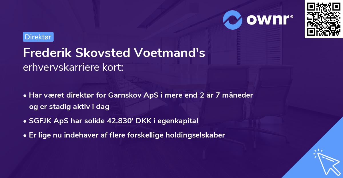 Frederik Skovsted Voetmand's erhvervskarriere kort