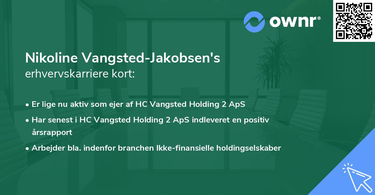 Nikoline Vangsted-Jakobsen's erhvervskarriere kort