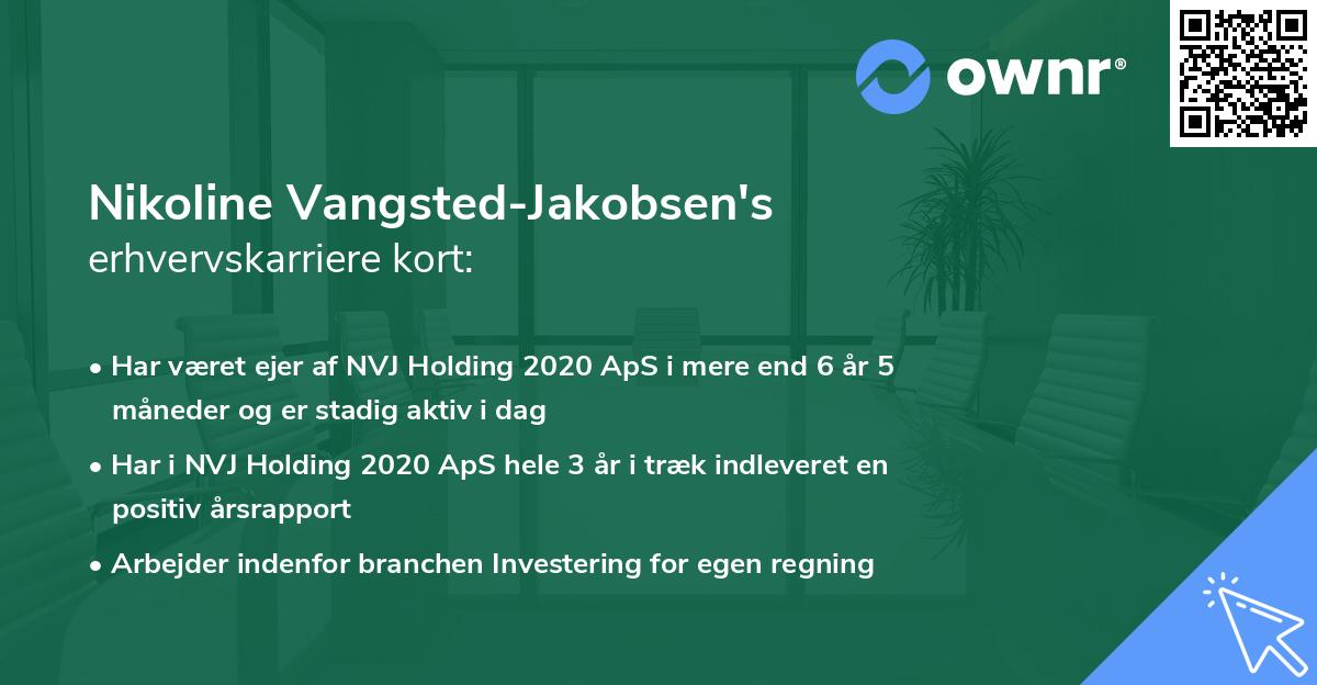 Nikoline Vangsted-Jakobsen's erhvervskarriere kort