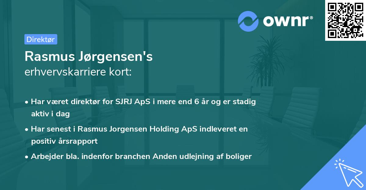 Rasmus Jørgensen's erhvervskarriere kort