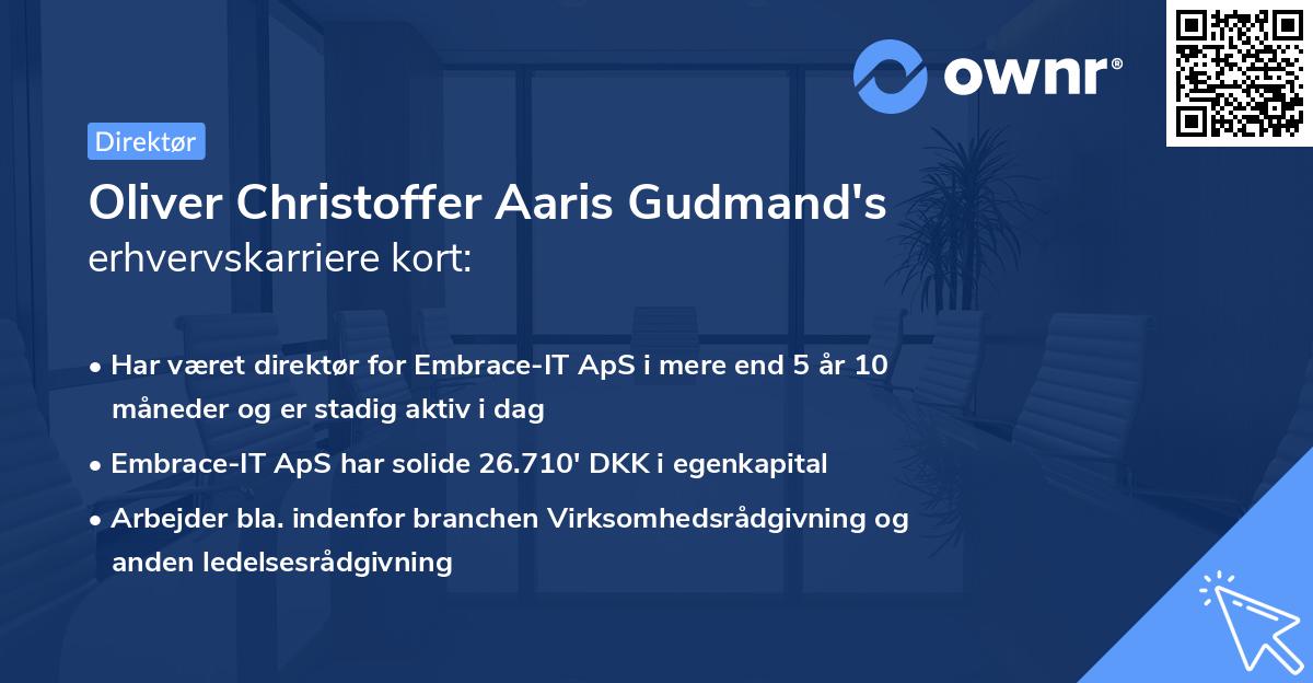 Oliver Christoffer Aaris Gudmand's erhvervskarriere kort