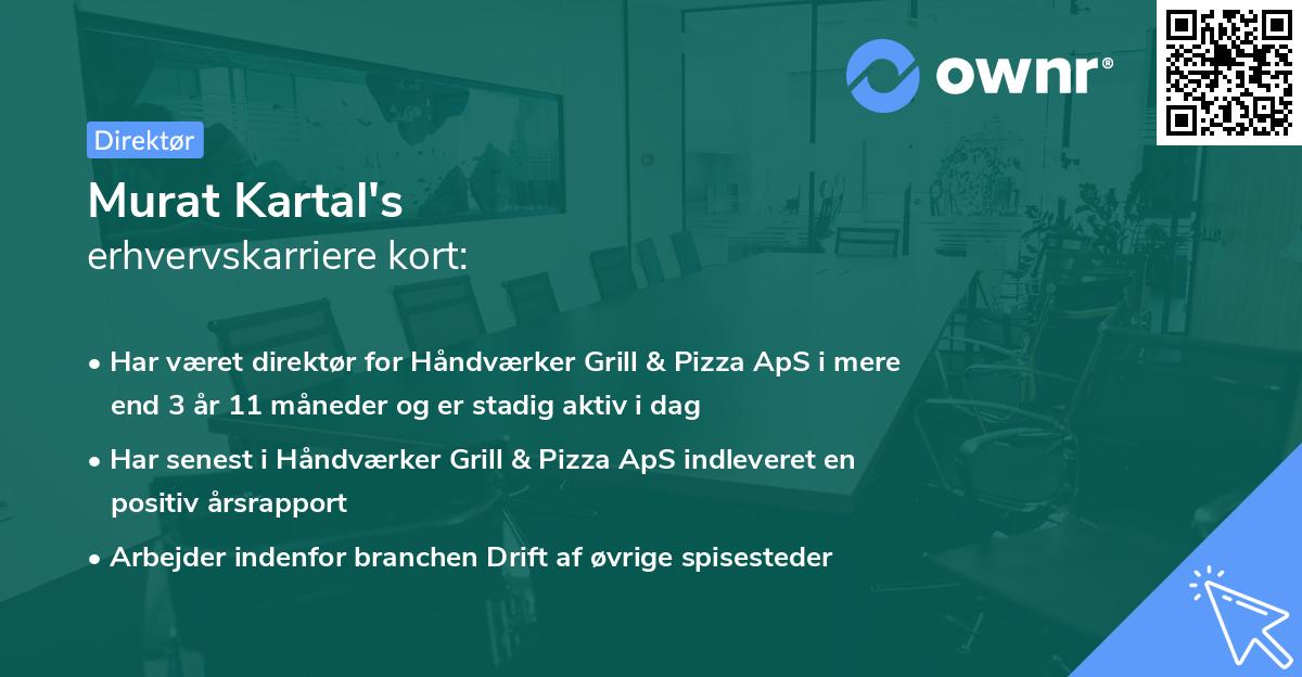 Murat Kartal's erhvervskarriere kort