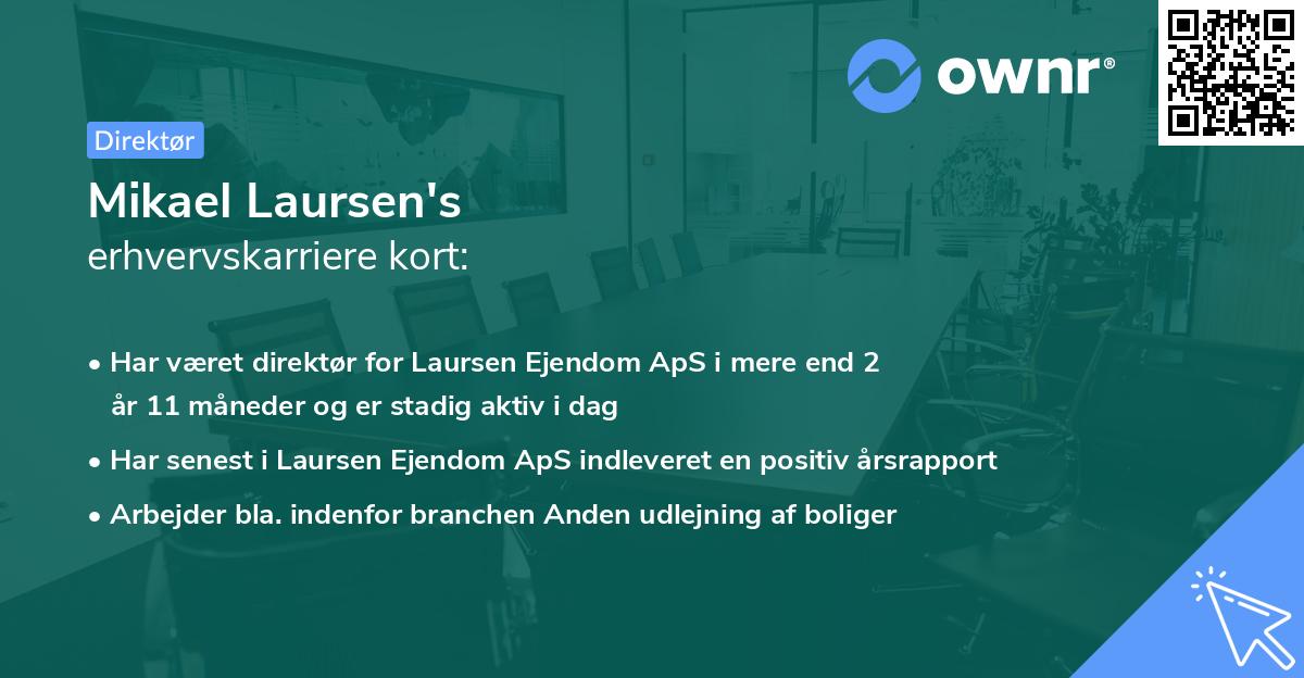 Mikael Laursen's erhvervskarriere kort