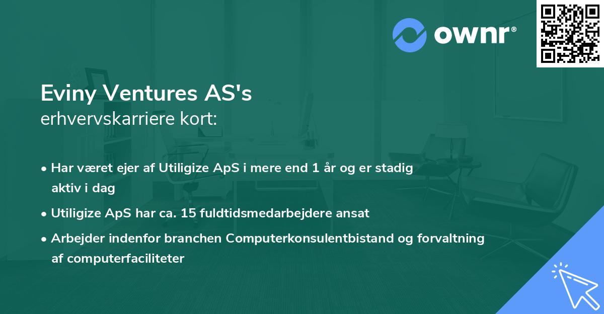 Eviny Ventures AS's erhvervskarriere kort