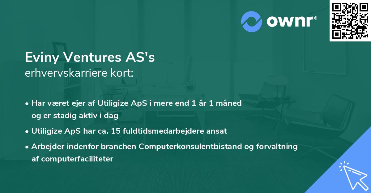 Eviny Ventures AS's erhvervskarriere kort