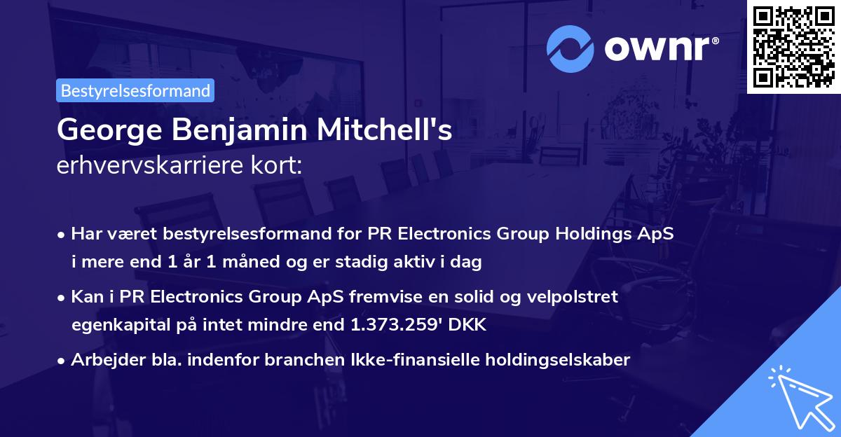 George Benjamin Mitchell's erhvervskarriere kort