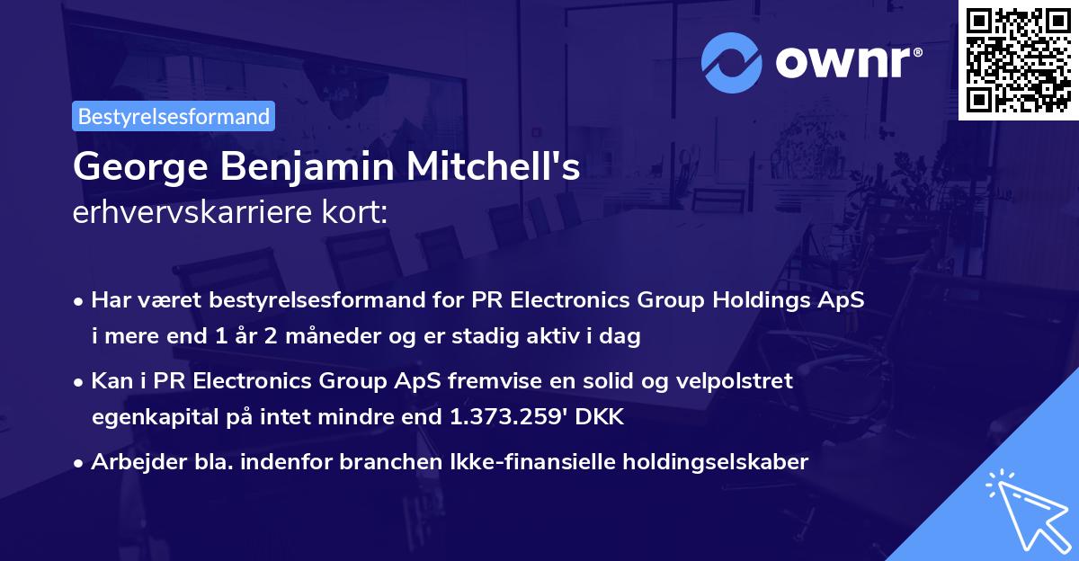 George Benjamin Mitchell's erhvervskarriere kort