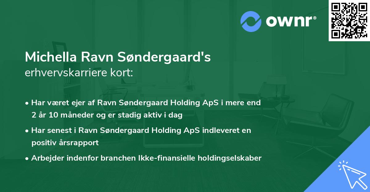 Michella Ravn Søndergaard's erhvervskarriere kort