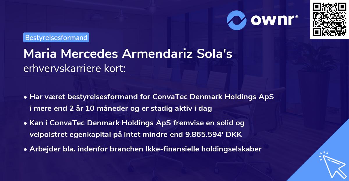 Maria Mercedes Armendariz Sola's erhvervskarriere kort