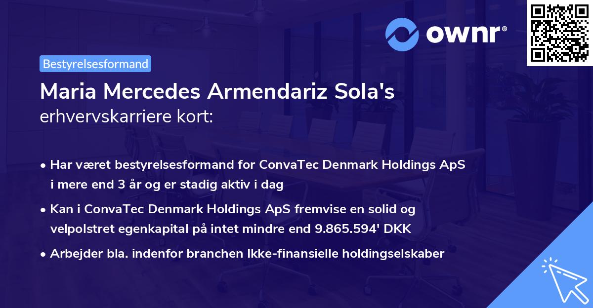 Maria Mercedes Armendariz Sola's erhvervskarriere kort