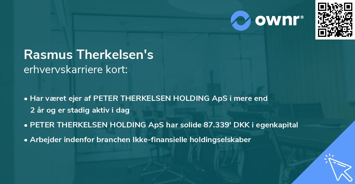 Rasmus Therkelsen's erhvervskarriere kort