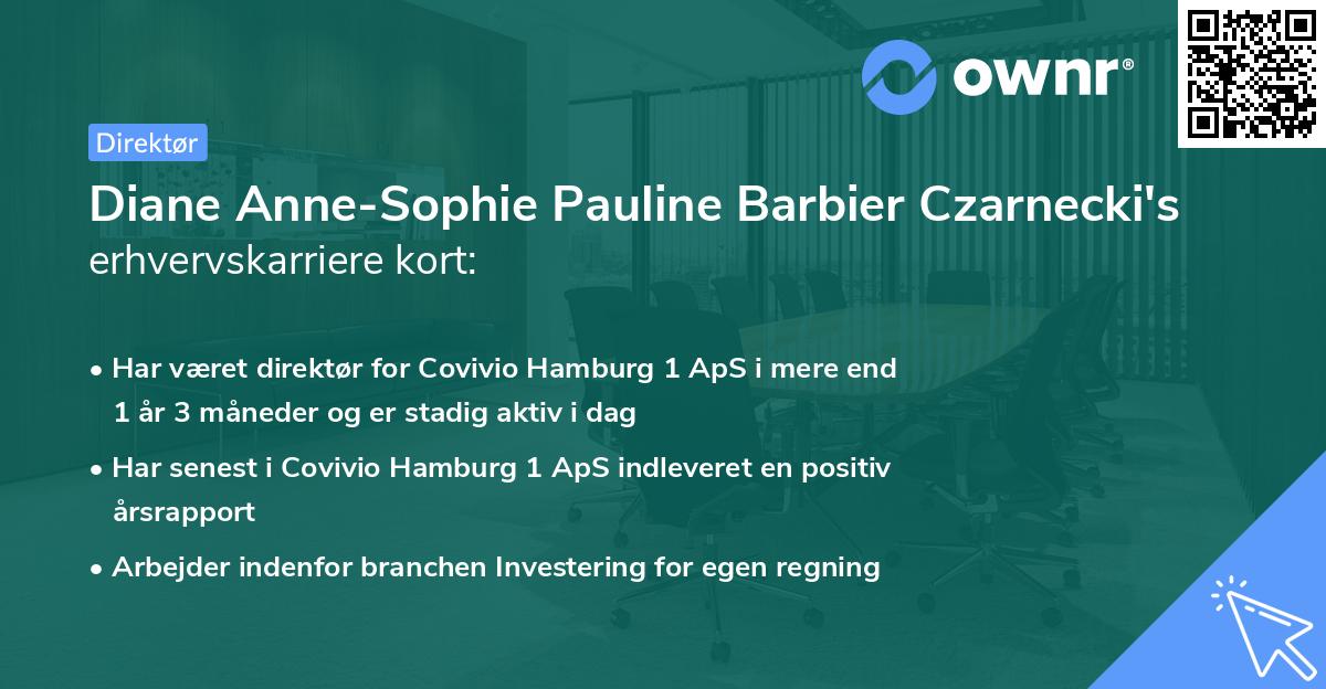 Diane Anne-Sophie Pauline Barbier Czarnecki's erhvervskarriere kort