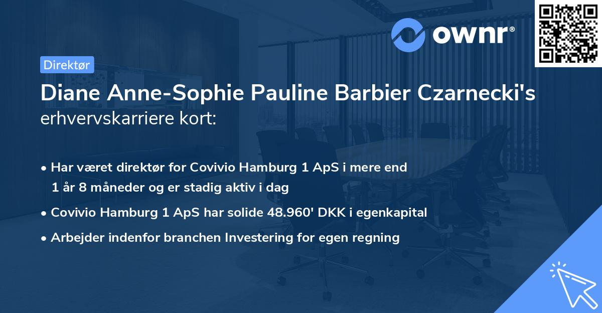 Diane Anne-Sophie Pauline Barbier Czarnecki's erhvervskarriere kort