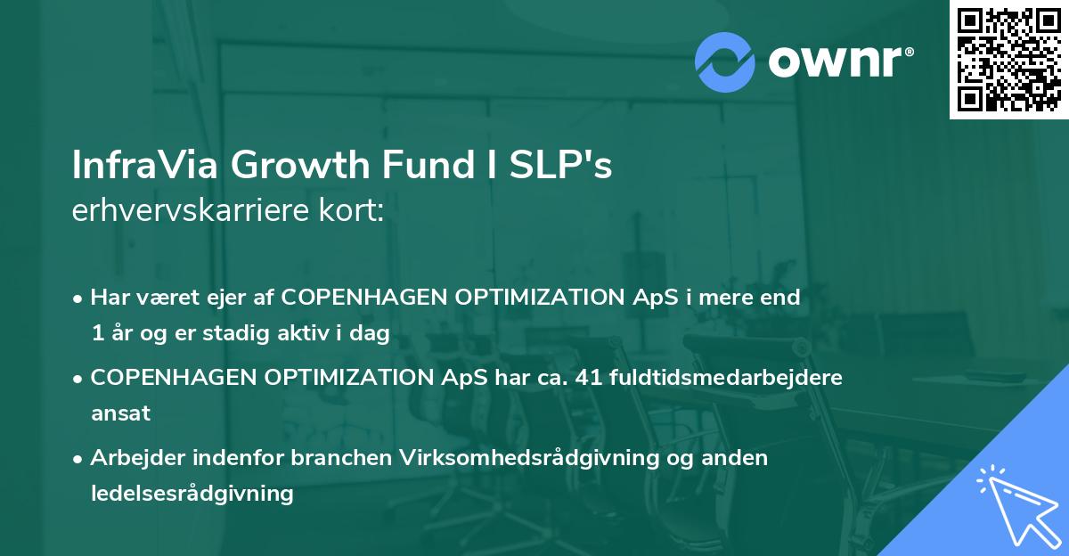 InfraVia Growth Fund I SLP's erhvervskarriere kort