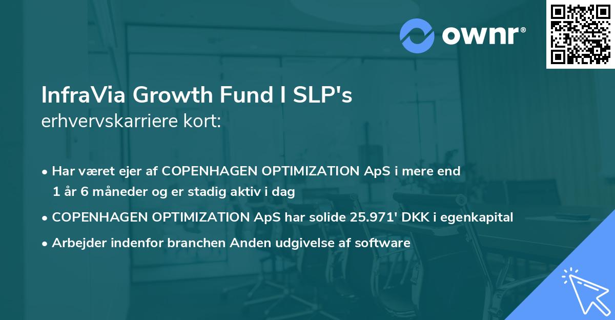 InfraVia Growth Fund I SLP's erhvervskarriere kort