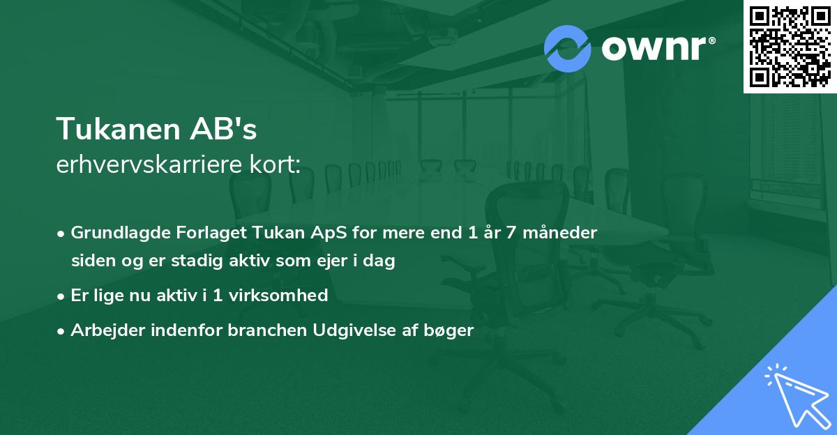 Tukanen AB's erhvervskarriere kort