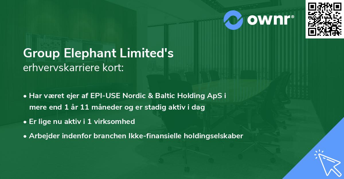 Group Elephant Limited's erhvervskarriere kort