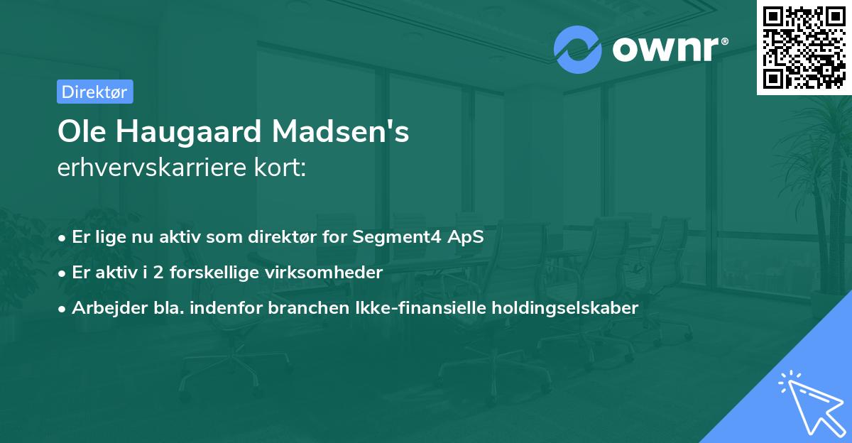 Ole Haugaard Madsen's erhvervskarriere kort