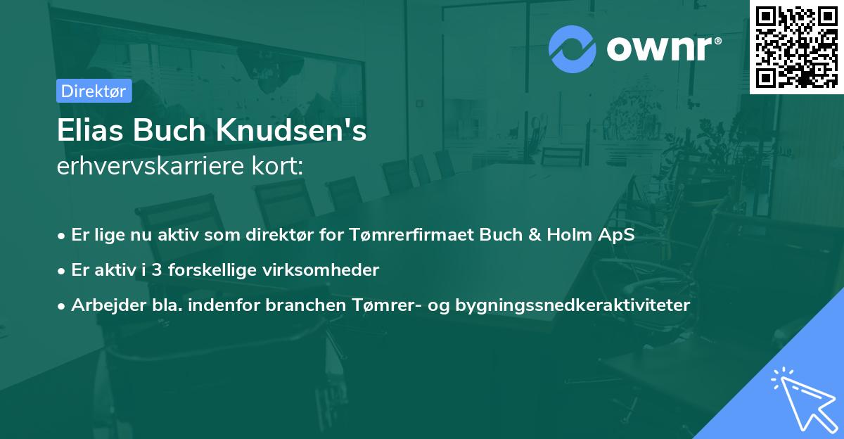 Elias Buch Knudsen's erhvervskarriere kort