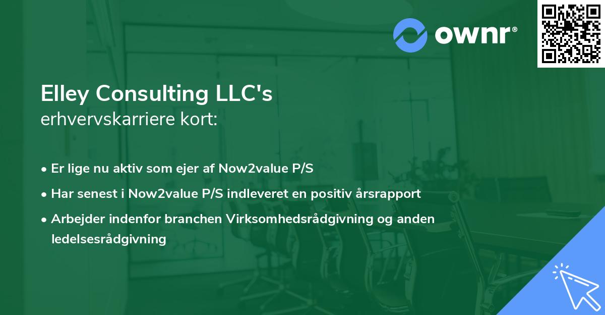 Elley Consulting LLC's erhvervskarriere kort