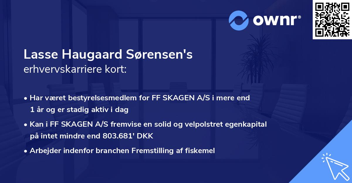 Lasse Haugaard Sørensen's erhvervskarriere kort