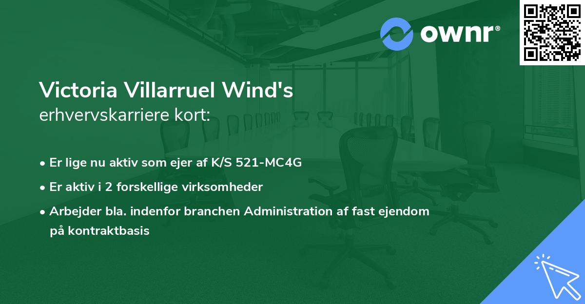 Victoria Villarruel Wind's erhvervskarriere kort