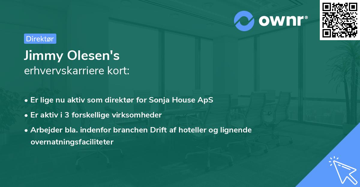 Jimmy Olesen's erhvervskarriere kort