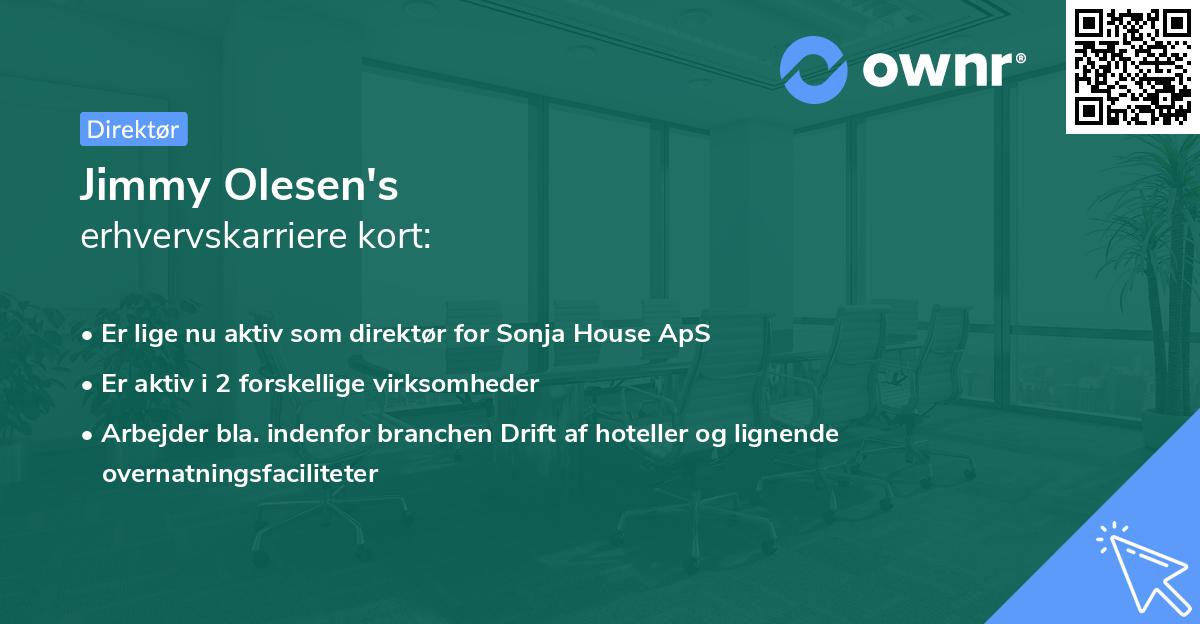 Jimmy Olesen's erhvervskarriere kort