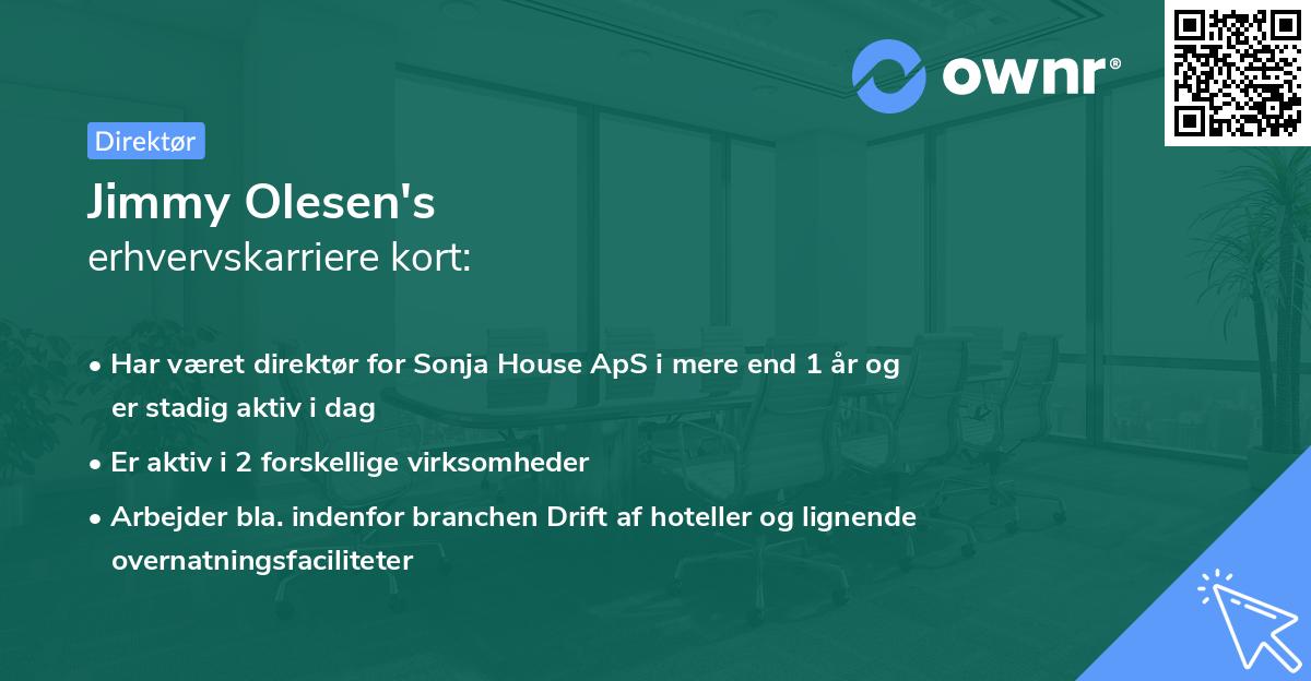 Jimmy Olesen's erhvervskarriere kort