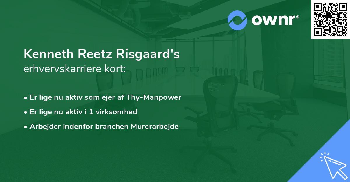 Kenneth Reetz Risgaard's erhvervskarriere kort