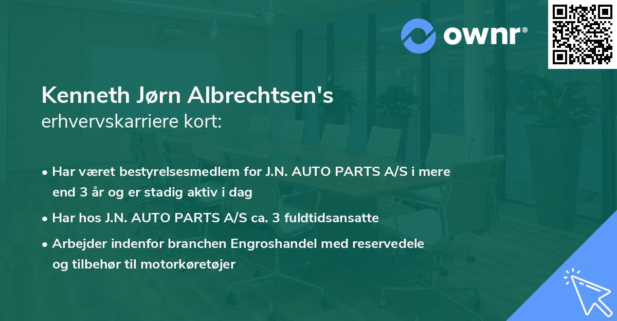 Kenneth Jørn Albrechtsen's erhvervskarriere kort