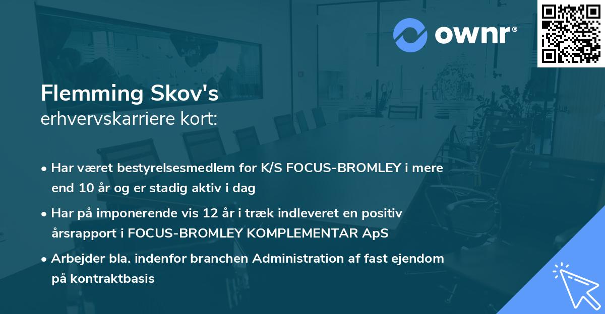 Flemming Skov's erhvervskarriere kort